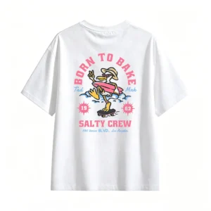 白t Funny Back Print T-Shirt