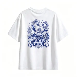 The Sauced Seagull Back Print T-Shirt