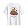 TIN Adventure Orange Van Cartoon T-Shirt - Funny Wild Road Trip Graphic Tee for Men Women
