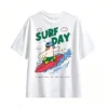白t Funny Back Print T-Shirt