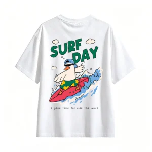 白t Funny Back Print T-Shirt