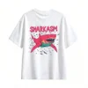 白t SHARKASM Shark Graphic Tee