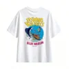 白t Fishing Holidays Blue Marlin Retro Comic Book Style Graphic Tee