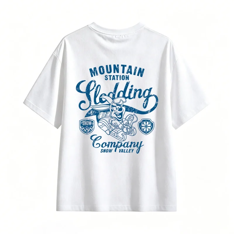白t Funny Back Print T-Shirt