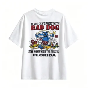 白t Funny Back Print T-Shirt