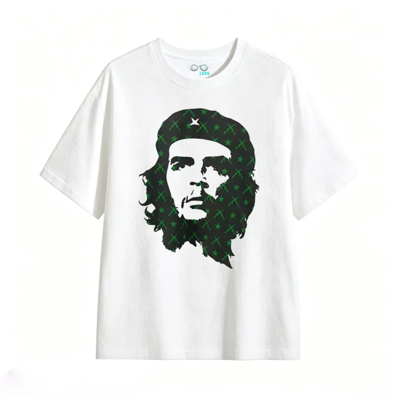 白t Tees with prints of Argentine national heroes