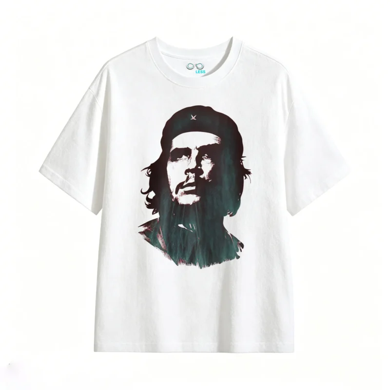 白t Tees with prints of Argentine national heroes