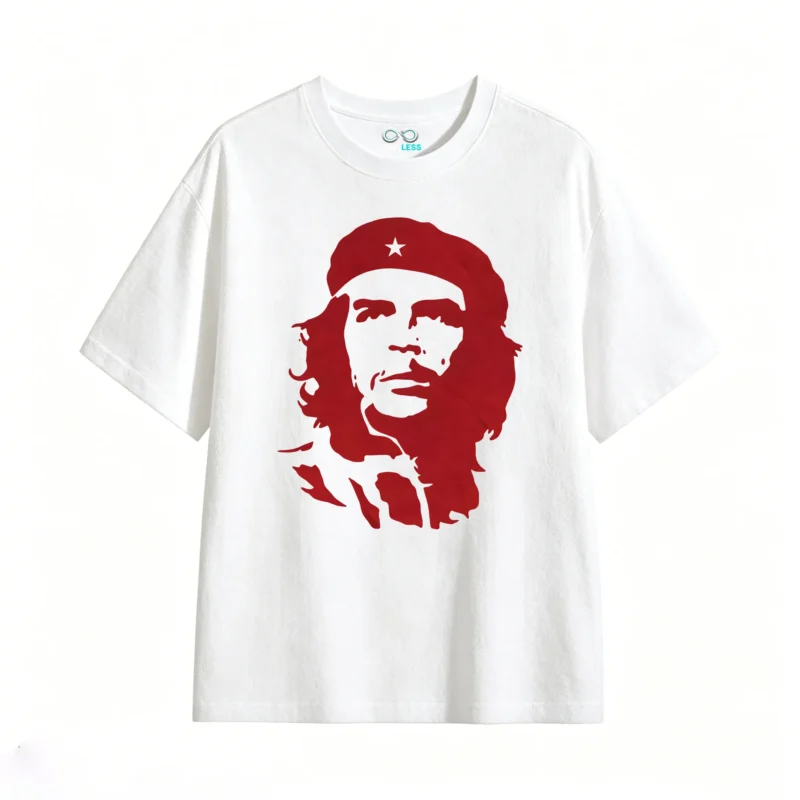 白t Tees with prints of Argentine national heroes