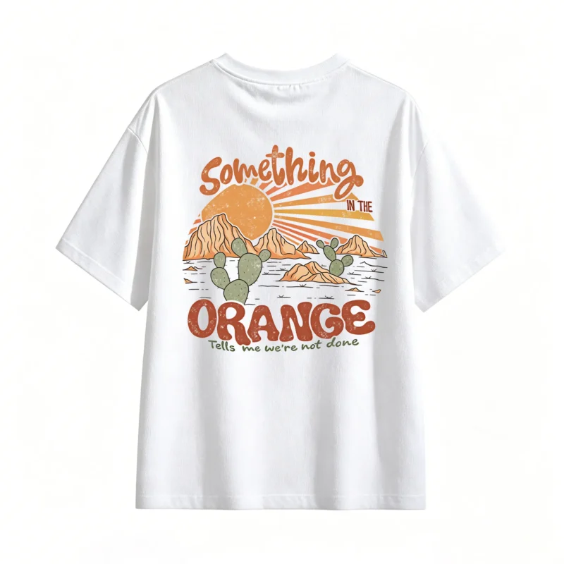 Funny Back Print T-Shirt for Men Women