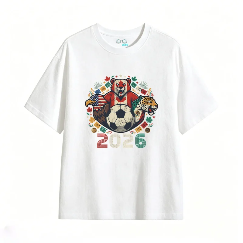 2026 FIFA World Cup Canada Mexico USA Co-Hosts Graphic T-Shirt