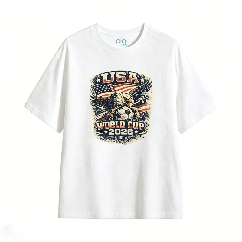 白t正 USA 2026 FIFA World Cup Vintage Graphic T-Shirt