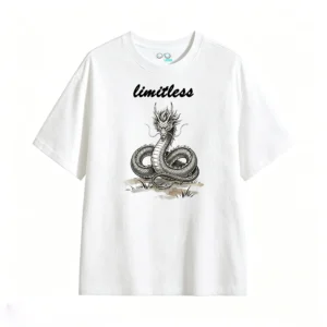 East Asian Dragon Ink Wash Art T-Shirt