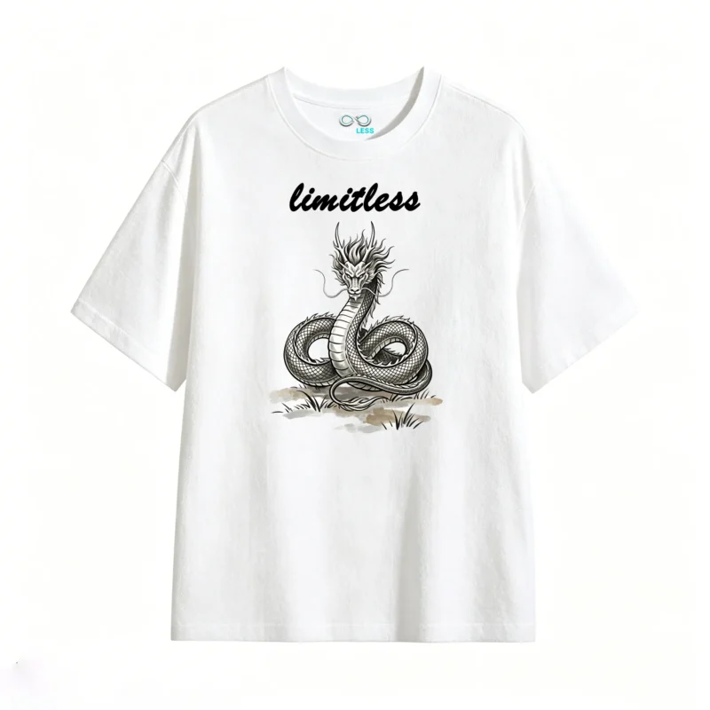 白t正 East Asian Dragon Ink Wash Art T-Shirt
