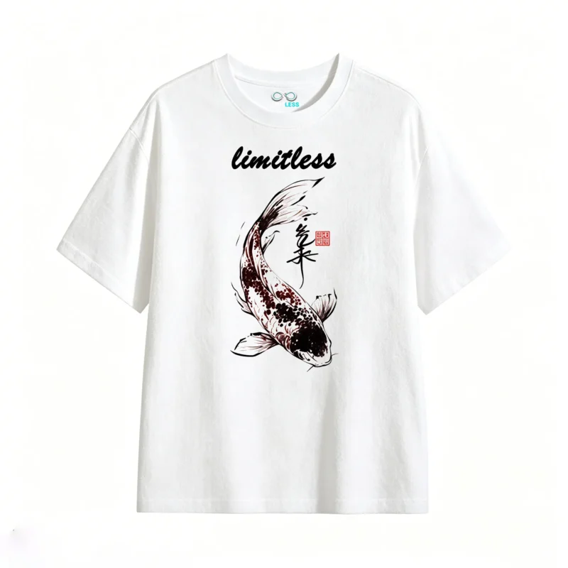 白t正 Koi Fish Art T-Shirt
