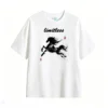白t正 Ink Wash Galloping Horse · Boundless Freedom Chinese Style Short Sleeve T-Shirt