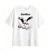 白t正 Oriental Crane Plum Limitless Loose Cotton T-Shirt