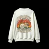 Oversized Back Print Crew Neck Sweatshirt