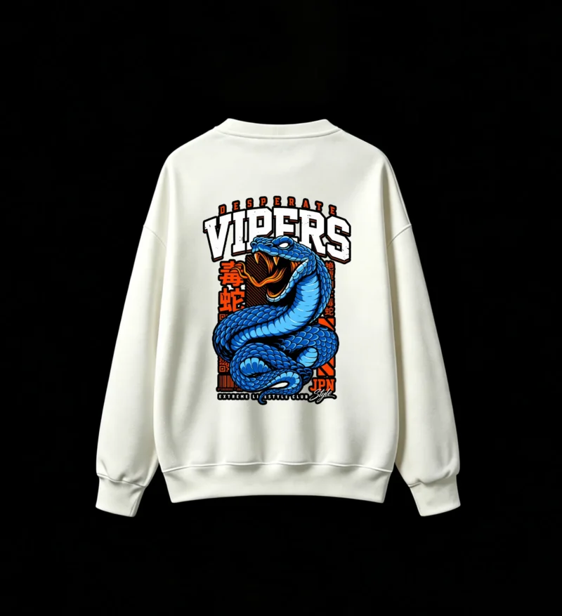 白卫 Desperate Vipers Extreme Li Battle Club Graphic Hoodie