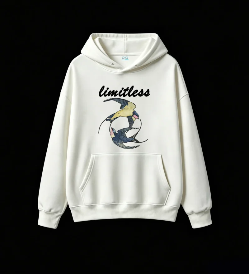 Yin Yang Swallows Ukiyo-e Style Hoodie