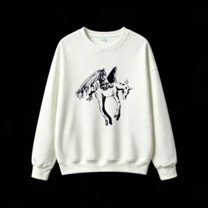 Mythical Winged Horse Pegasus Silhouette Hoodie
