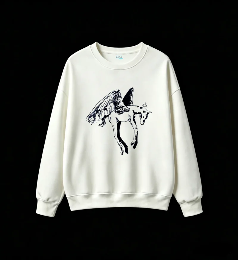 Mythical Winged Horse Pegasus Silhouette Hoodie