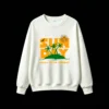 SUN DAY Tropical Vacation Logo Sweatshirt Unisex Oversized Hoodie with Palm Trees