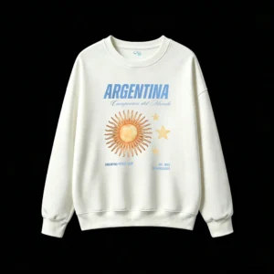 Argentina World Champions 2022 Sun of May Three Stars Unisex Hoodie