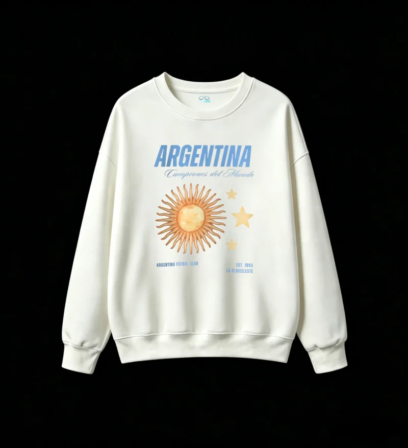 Argentina World Champions 2022 Sun of May Three Stars Unisex Hoodie