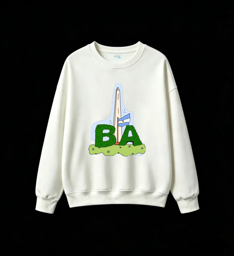 白卫正 Cozy Oversized Hoodless Sweatshirt for Women and Men