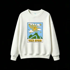 The Star Tarot Card Cartoon Illustration Hoodie