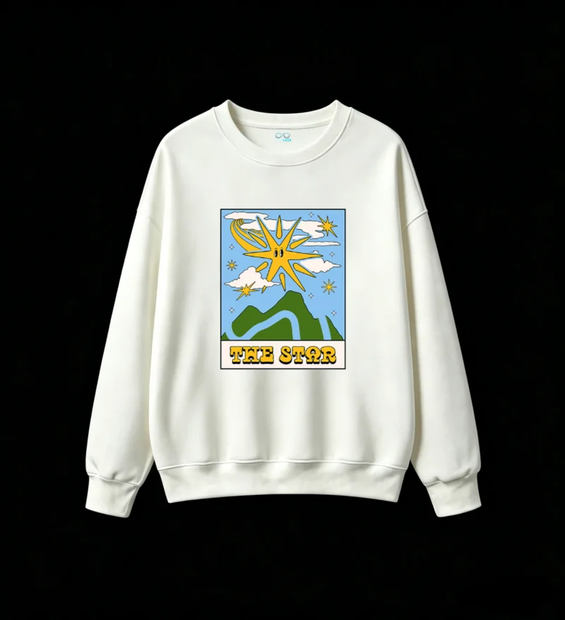 白卫正 The Star Tarot Card Cartoon Illustration Hoodie