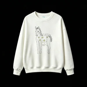 Whimsical Night Sky Five Bright Yellow Stars on Dark Textured Background Hoodie