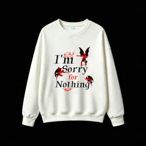 白卫正 No Hoodie Women Men Oversized Pullover Sweatshirt