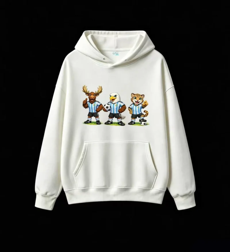 白卫正 Light blue and white striped football jersey design, soft cotton-blend pullover adorned with the AFA crest. It is the perfect gift for football fans, World Cup celebrations and casual spring-summer wear.