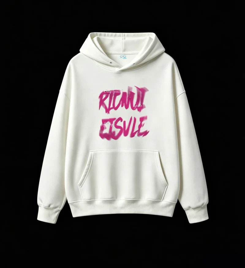 Bai Weizheng RIVAL EISULE Stay Focused Abstract Graphic Hoodie for Men Women