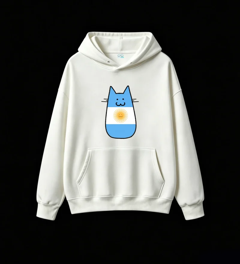 Sudadera con capucha holgada y cómoda, con bolsillo delantero