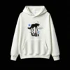 白卫正 Mystical Wolf Spirit with Blue Star and Moon - You Will Have Time to Change Motivational Graphic Hoodie