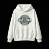 La Universidad Pública Se Defiende Vintage Woodcut Sunburst Blue Ribbon Diploma Laurel Hoodie