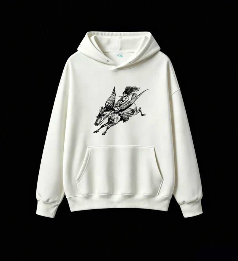 Abstract Digital Noise Art Print Hoodie