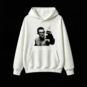 Moody Abstract Dot Matrix Art Hoodie
