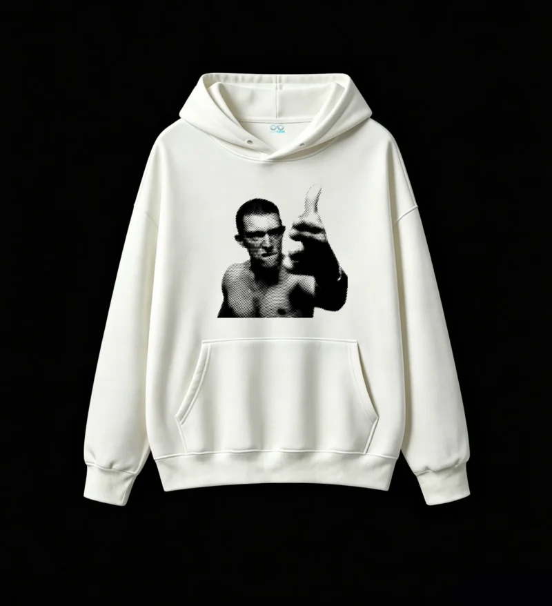 白卫正 Moody Abstract Dot Matrix Art Hoodie