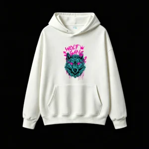 WOLF GANG Edgy Streetwear Graphic Hoodie