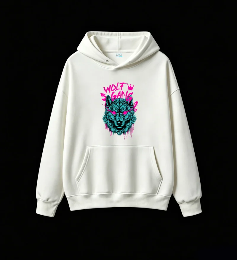 白卫正 WOLF GANG Edgy Streetwear Graphic Hoodie