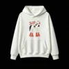 白卫正 SLAY Horse with Red Boots & Star Graphic Hoodie Fun Cartoon Style Pullover Sweatshirt