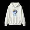 Vintage Sky Blue and White Striped Graphic Sweatshirt with Golden Sunburst Emblem, Soft Cotton Blend, Casual Streetwear for Football Fans - Perfect Gift for Uruguay Supporters