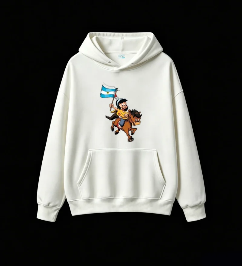 白卫正 Casual Unisex Pullover Sweatshirt, Soft Cotton Blend, Funny Comic Style Print for Kids Adults - Perfect Gift for Football Fans, Independence Day, or Sports Enthusiasts