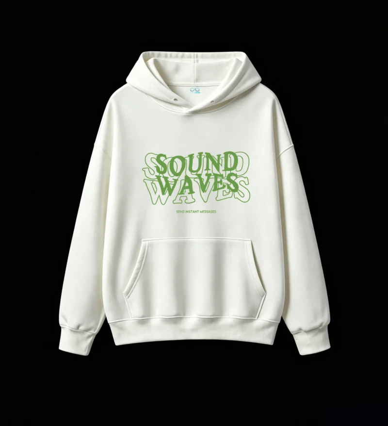 SOUND WAVES SEND INSTANT MESSAGES Graphic Hoodie