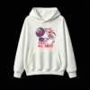 白卫正 Sleigh All Day Yell All Night Punk Rock Santa Claus Megaphone Graphic Print Hoodie
