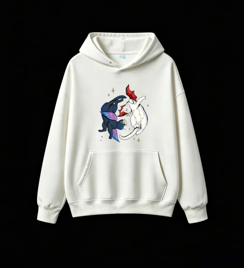 白卫正 Cozy Fleece Lined Hoodie Sweatshirt for Men Women