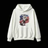 白卫正 Team USA 2026 World Cup Bald Eagle Soccer Player Cartoon Hoodie